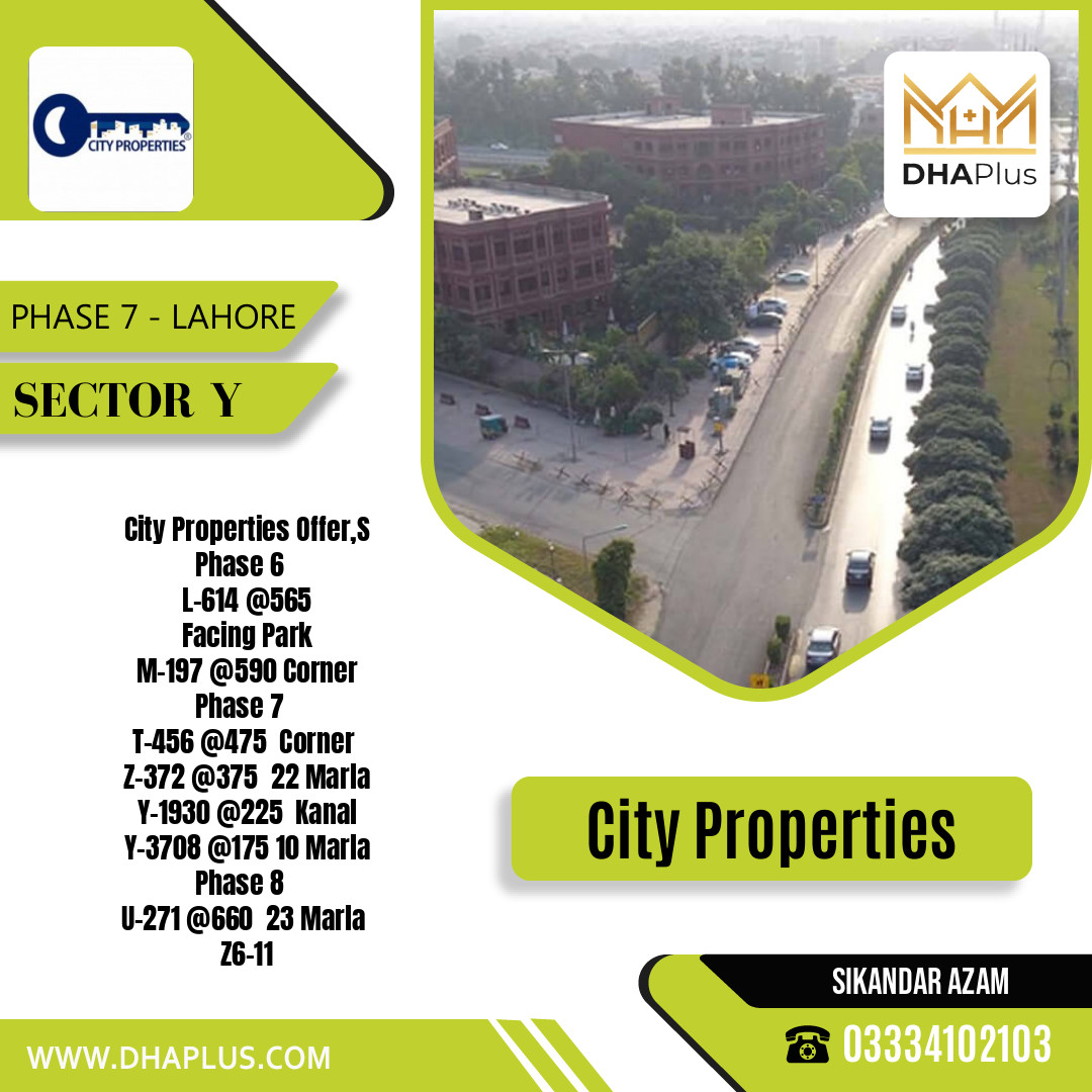 10 Marla Residential Plot for Sale in Sector Y -  Phase 7, Lahore - (DP-39216)