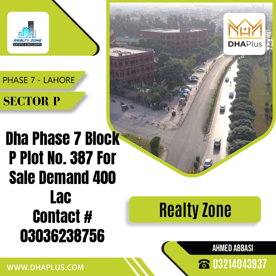1 Kanal Residential Plot for Sale in Sector P -  Phase 7, Lahore - (DP-39305)