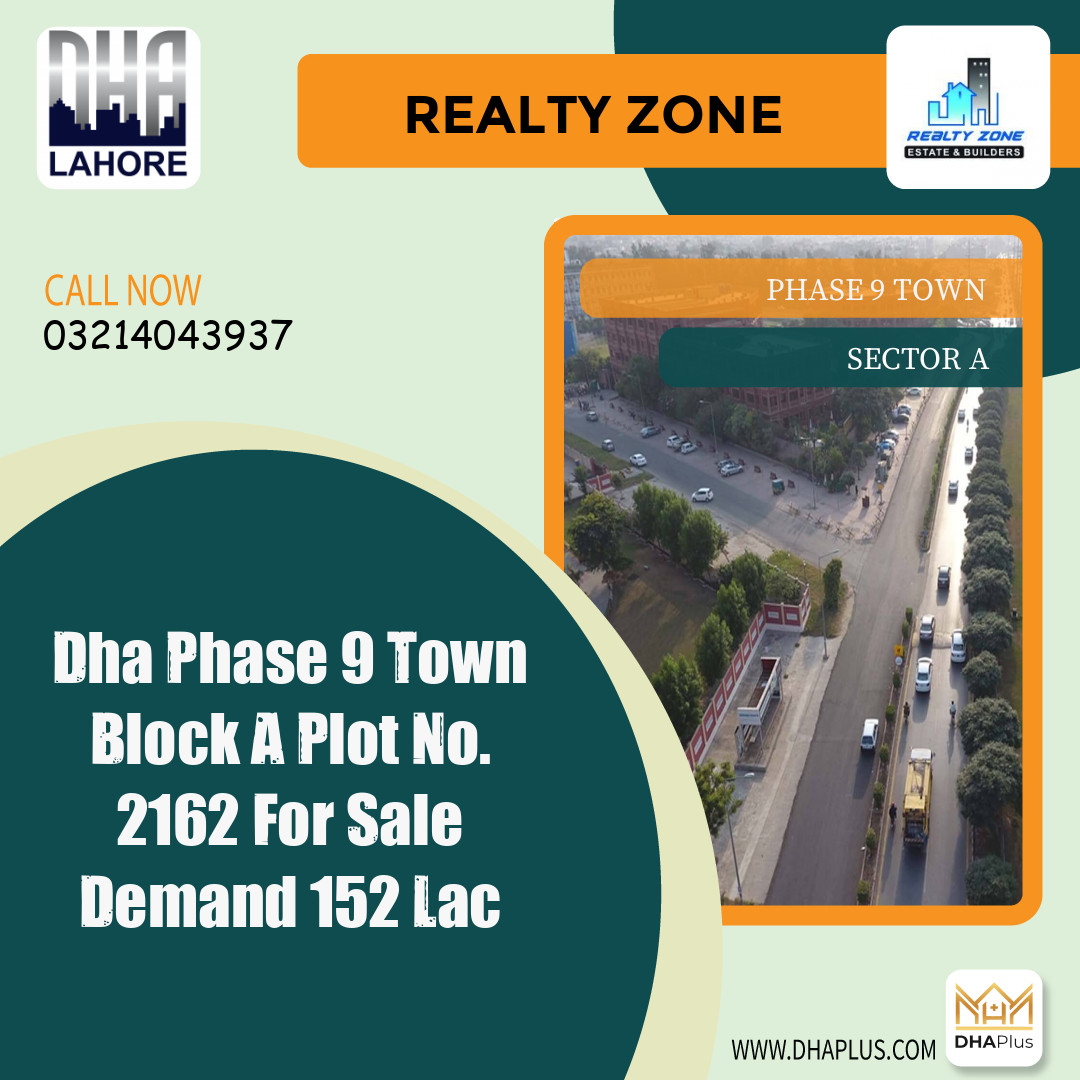 5 Marla Residential Plot for Sale in Sector A -  Phase 9 Town, Lahore - (DP-39441)