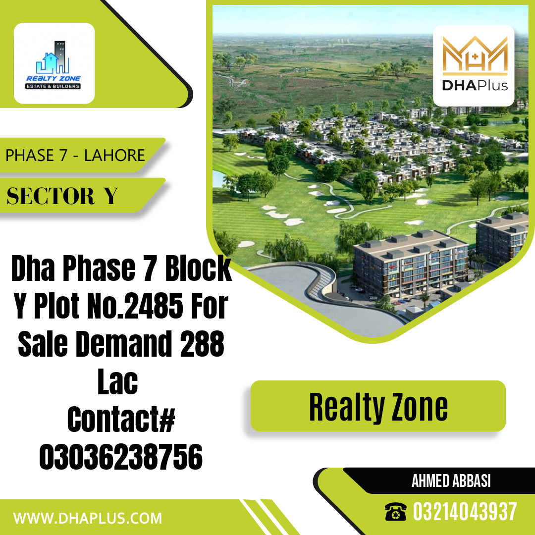 1 Kanal Residential Plot for Sale in Sector Y - Phase 7, Lahore - (DP-39493)