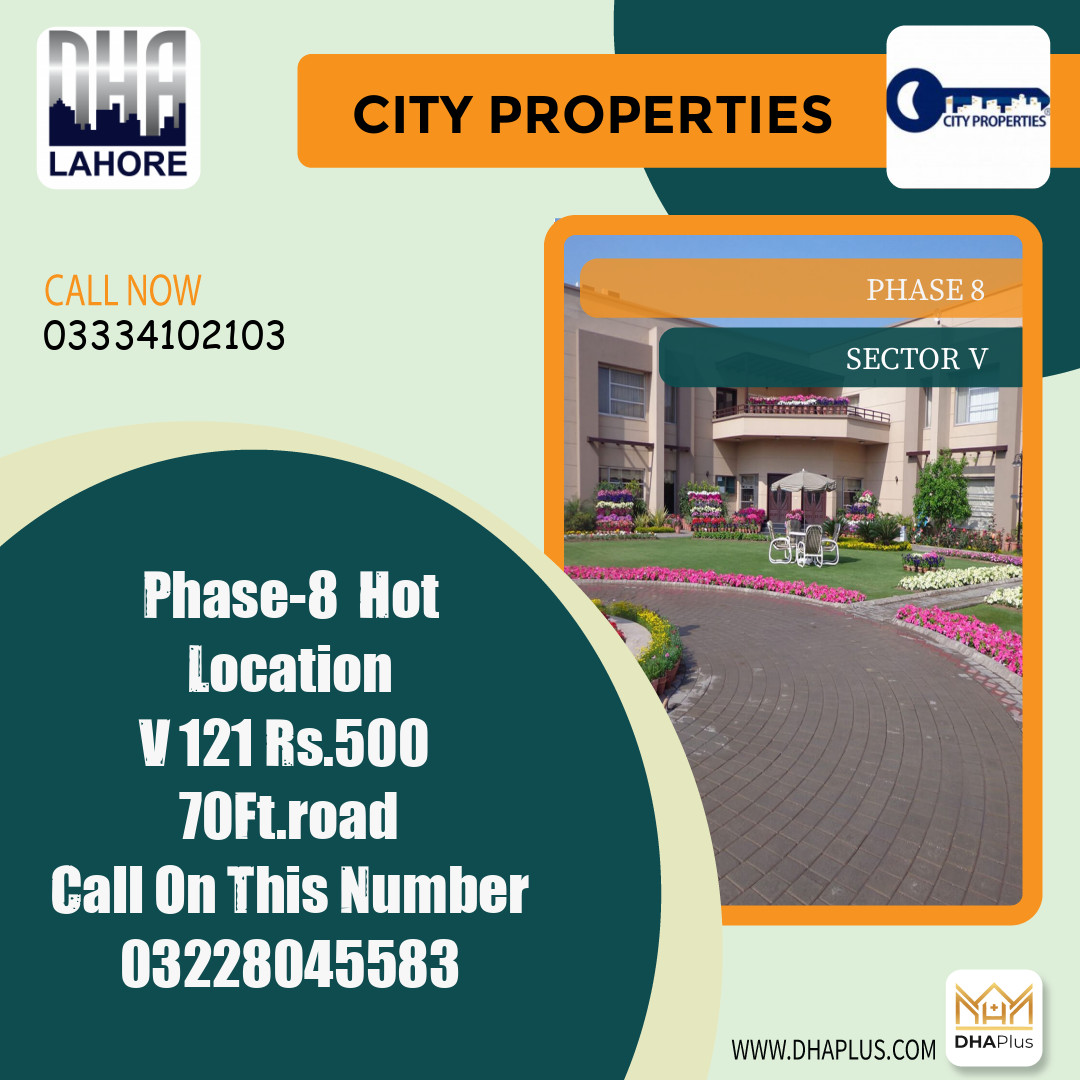 1 Kanal Residential Plot for Sale in Sector V - Phase 8, Lahore - (DP-39587)