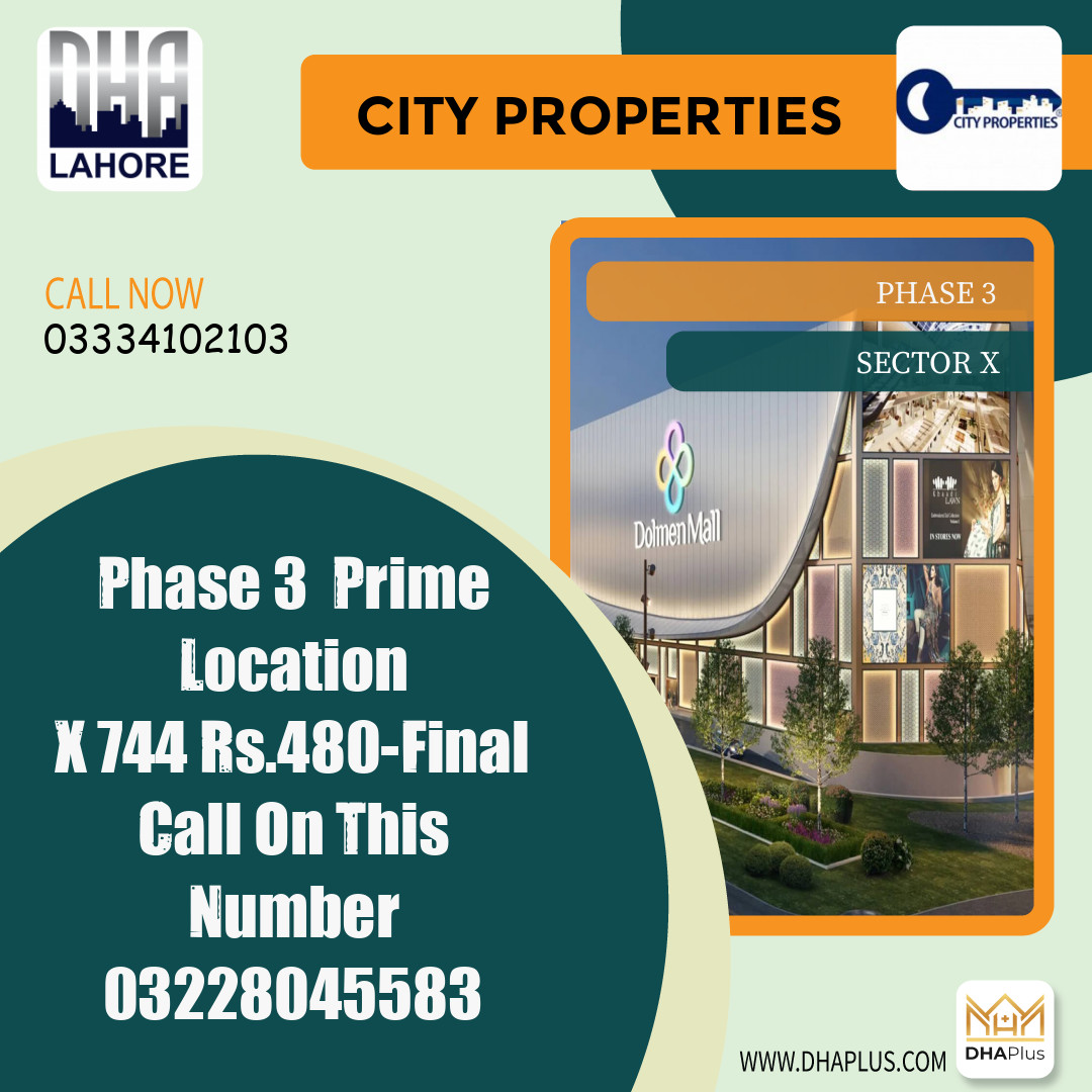 1 Kanal Residential Plot for Sale in Sector X -  Phase 3, Lahore - (DP-39588)