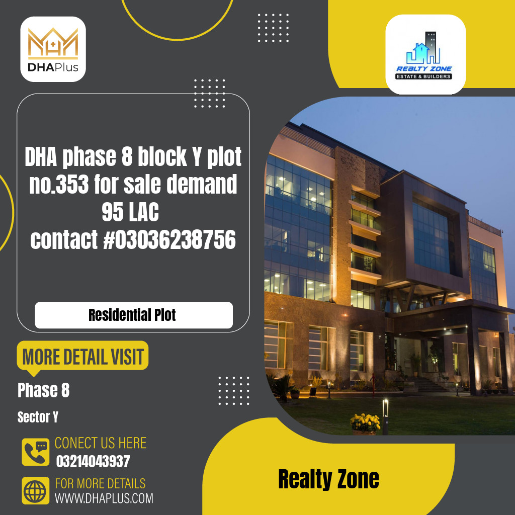 5 Marla Residential Plot for Sale in Sector Y - Phase 8, Lahore - (DP-39623)