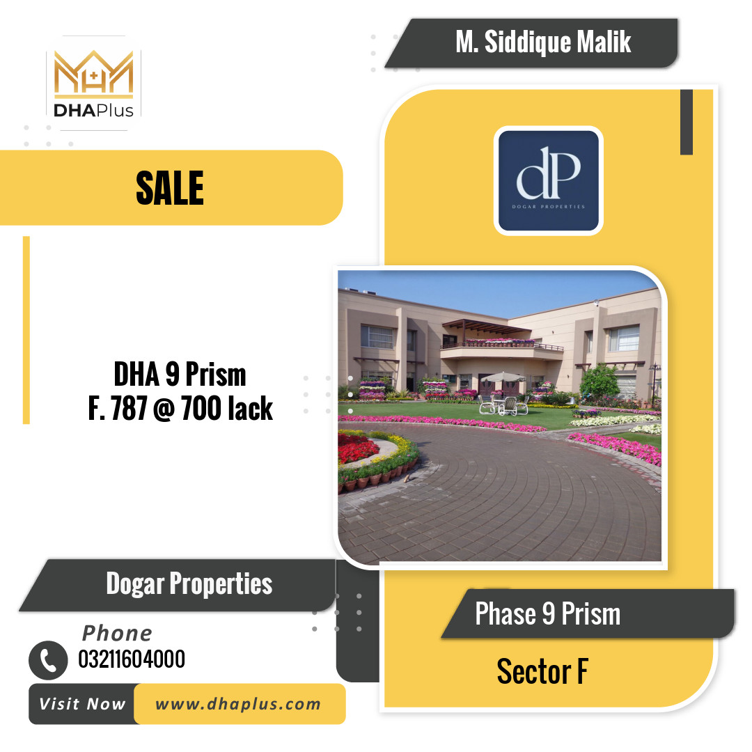 1 Kanal Residential Plot for Sale in Sector F - Phase 9 Prism, Lahore - (DP-39639)