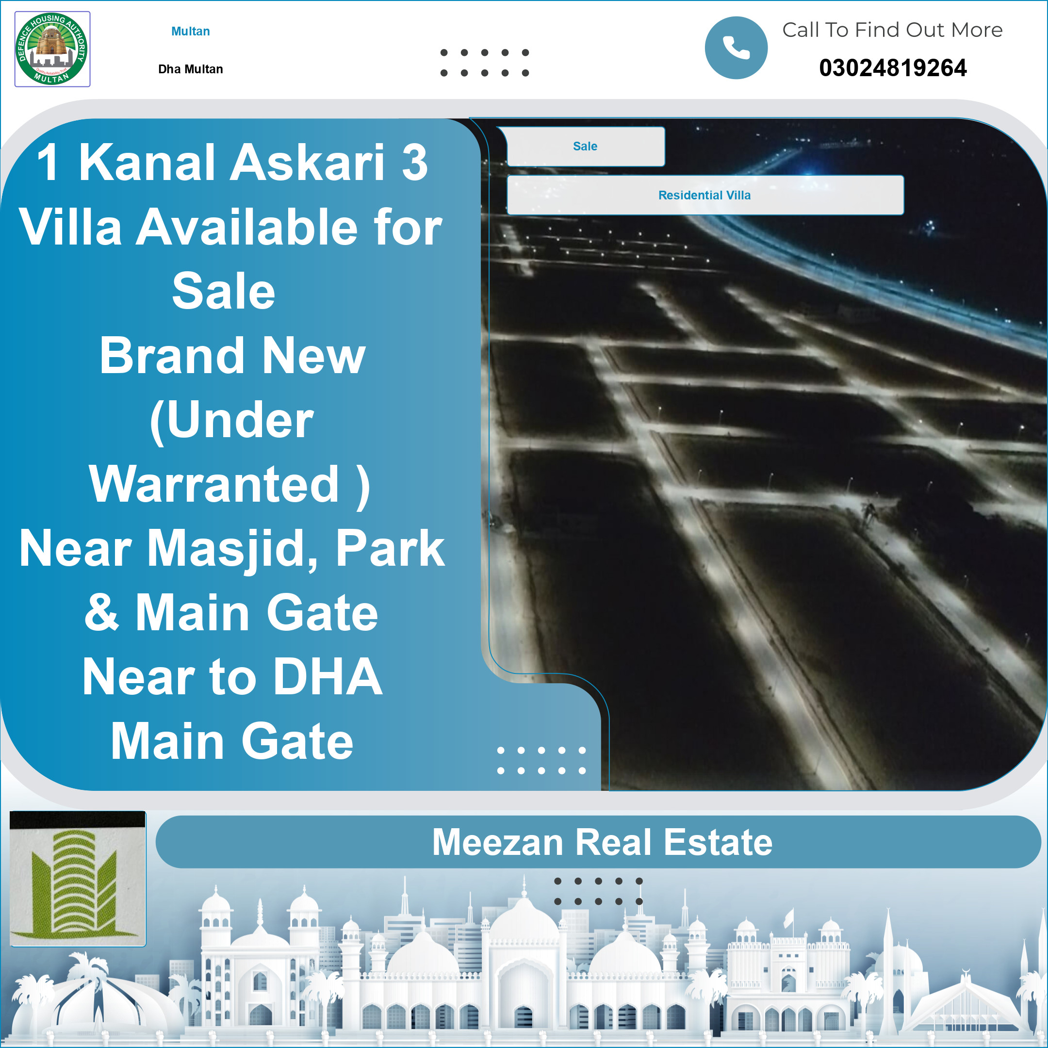 1 Kanal Residential Villa for Sale in DHA Multan, Multan - (DP-39703)