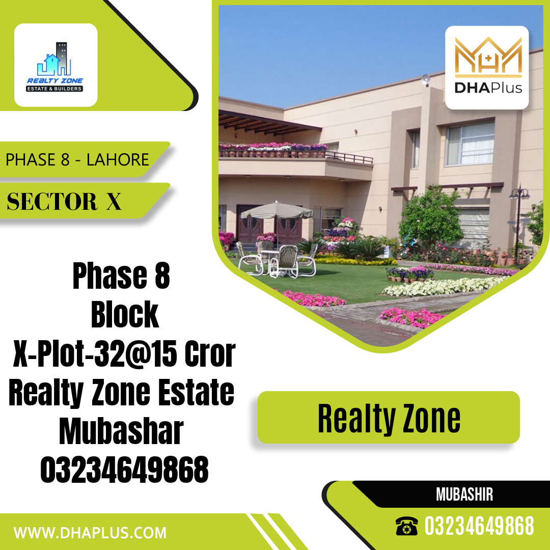 2 Kanal Residential Plot for Sale in Sector X - Phase 8, Lahore - (DP-39717)