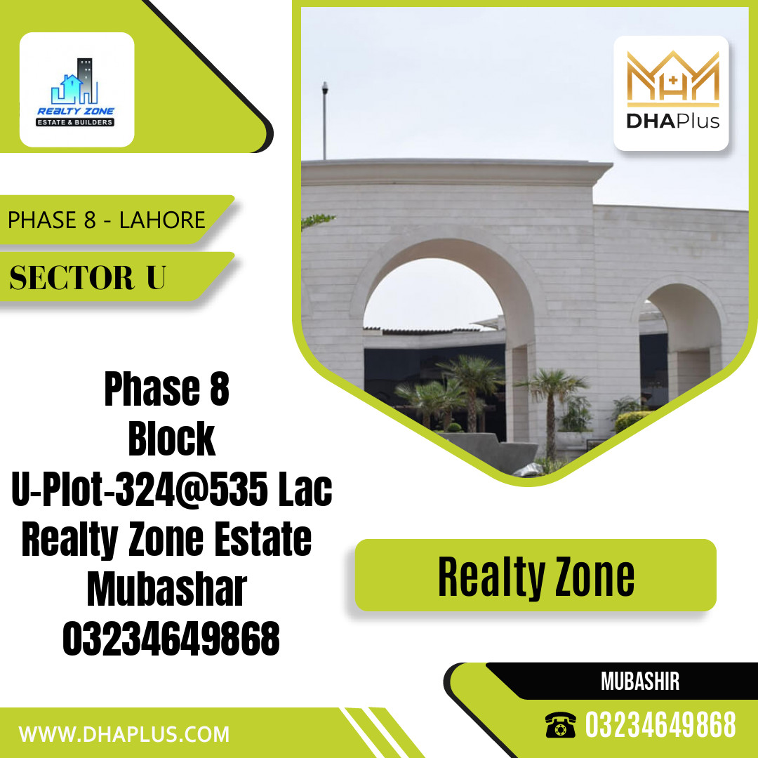 1 Kanal Residential Plot for Sale in Sector U - Phase 8, Lahore - (DP-39726)