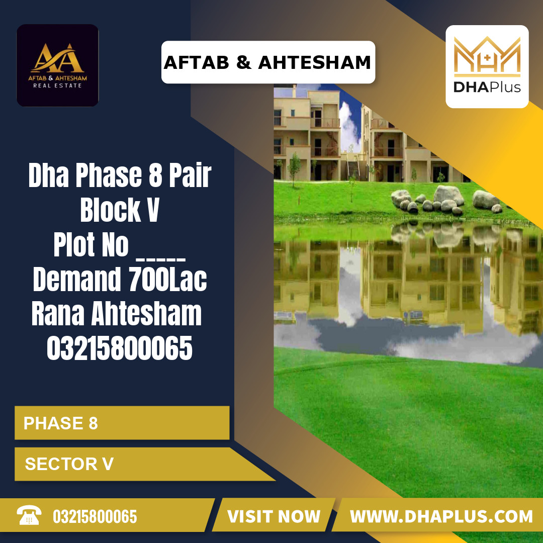 2 Kanal Residential Plot for Sale in Sector V - Phase 8, Lahore - (DP-39791)