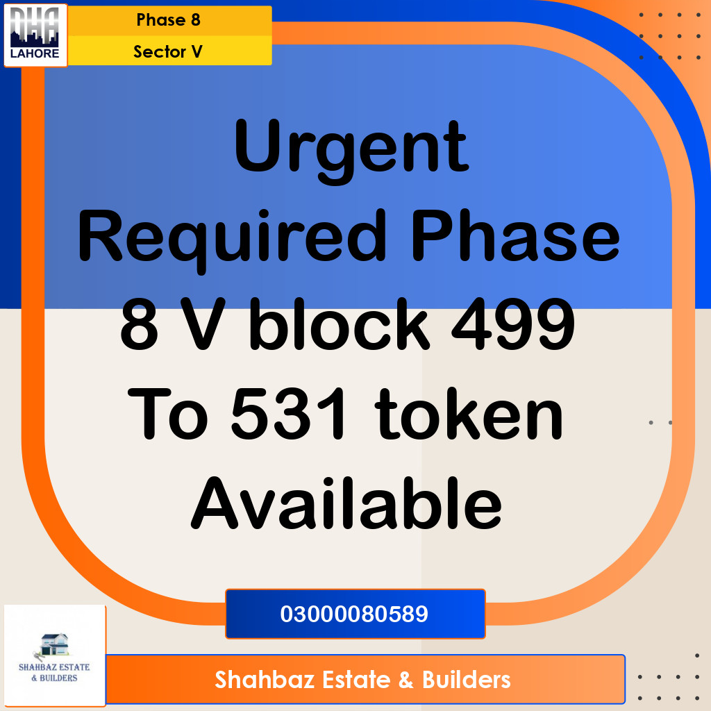 1 Kanal Required Residential Plot in Sector V - Phase 8, Lahore - (DP-39806)
