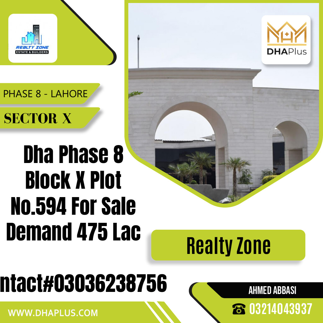 1 Kanal Residential Plot for Sale in Sector X -  Phase 8, Lahore - (DP-39807)