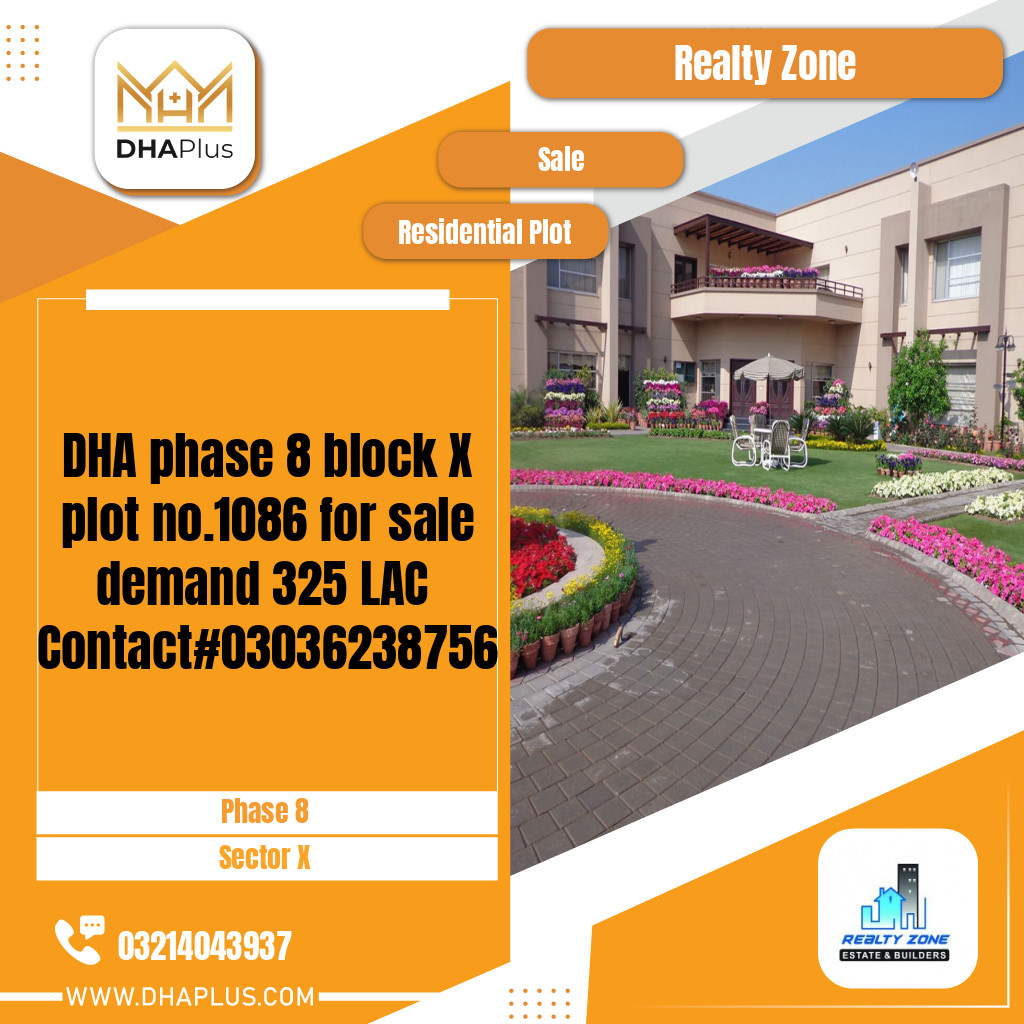 1 Kanal Residential Plot for Sale in Sector X -  Phase 8, Lahore - (DP-39811)