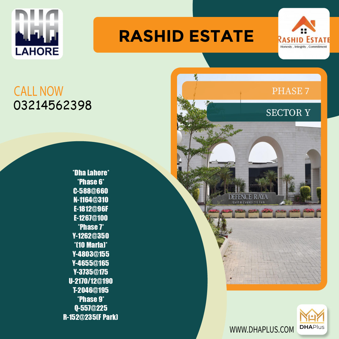 1 Kanal Residential Plot for Sale in Sector Y - Phase 7, Lahore - (DP-39870)