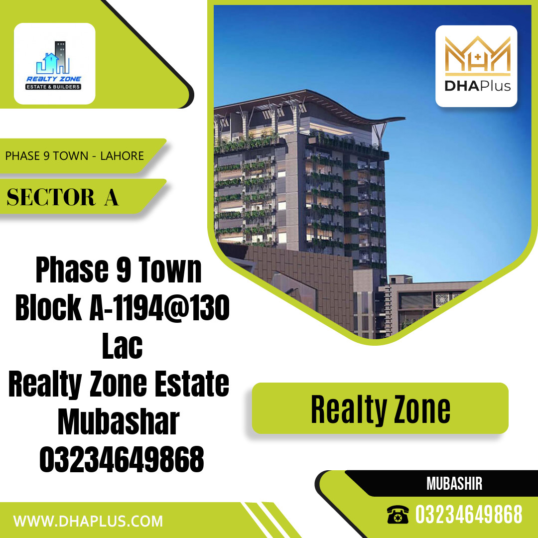 5 Marla Residential Plot for Sale in Sector A - Phase 9 Town, Lahore - (DP-39913)