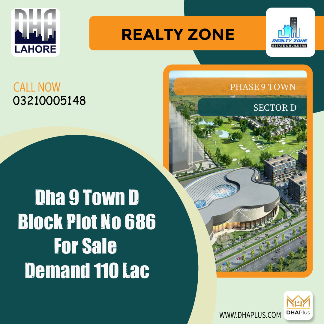 5 Marla Residential Plot for Sale in Sector D - Phase 9 Town, Lahore - (DP-39923)