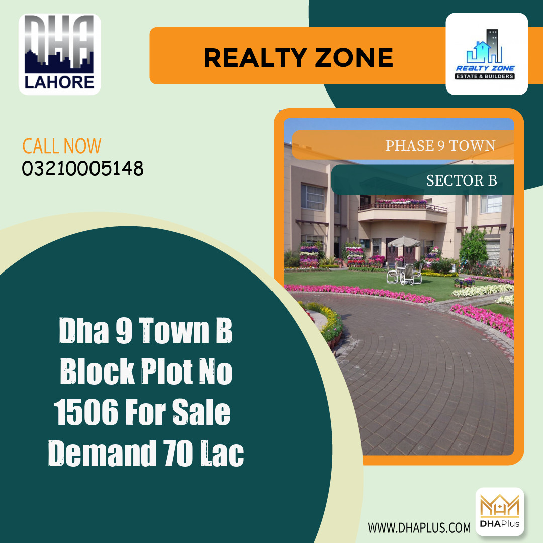 5 Marla Residential Plot for Sale in Sector B - Phase 9 Town, Lahore - (DP-39925)