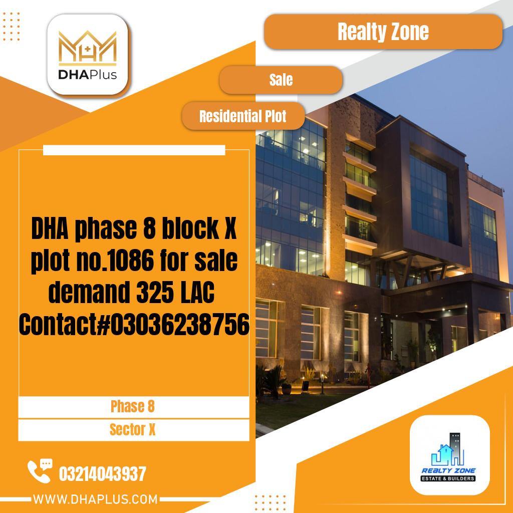 1 Kanal Residential Plot for Sale in Sector X -  Phase 8, Lahore - (DP-40029)