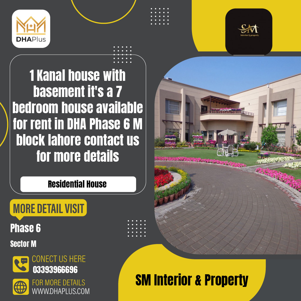 1 Kanal Residential House for Rent in Sector M -  Phase 6, Lahore - (DP-40063)