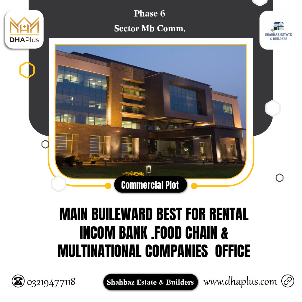 4 Marla Commercial Plot for Sale in Sector MB Commercial - Phase 6, Lahore - (DP-40137)