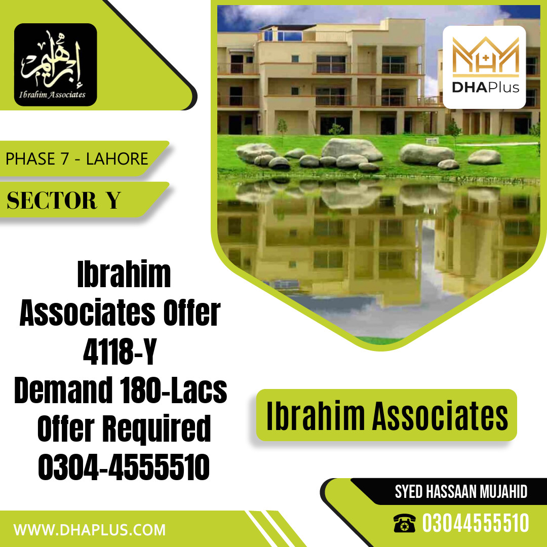 10 Marla Residential Plot for Sale in Sector Y - Phase 7, Lahore - (DP-40165)