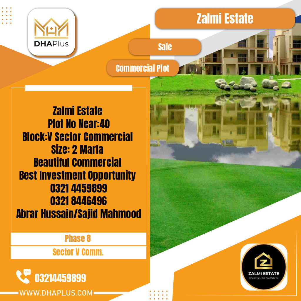 2 Marla Commercial Plot for Sale in Sector V Commercial -  Phase 8, Lahore - (DP-40241)