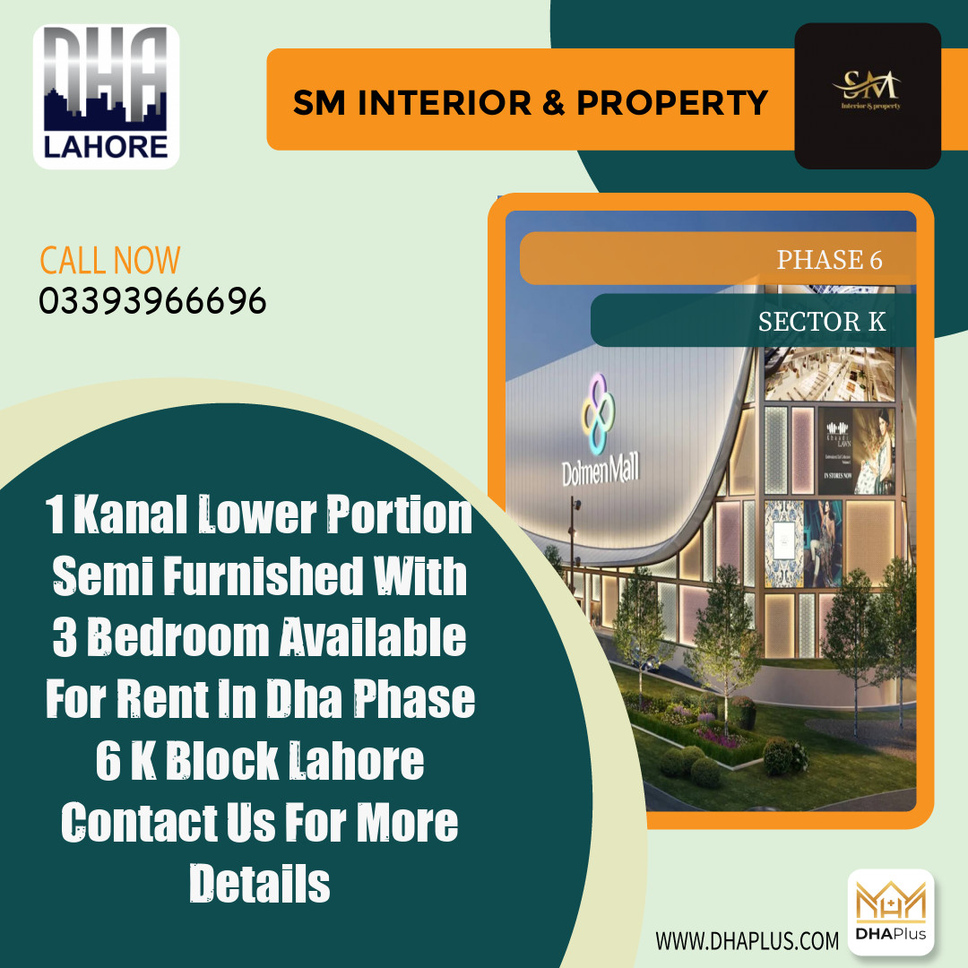 1 Kanal Residential Portion for Sale in Sector K - Phase 6, Lahore - (DP-40291)