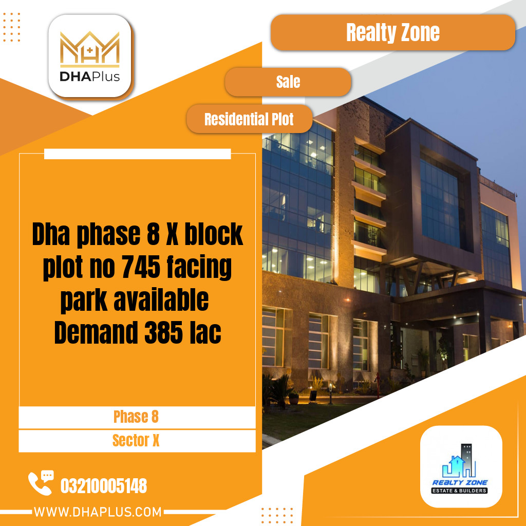 1 Kanal Residential Plot for Sale in Sector X -  Phase 8, Lahore - (DP-40343)