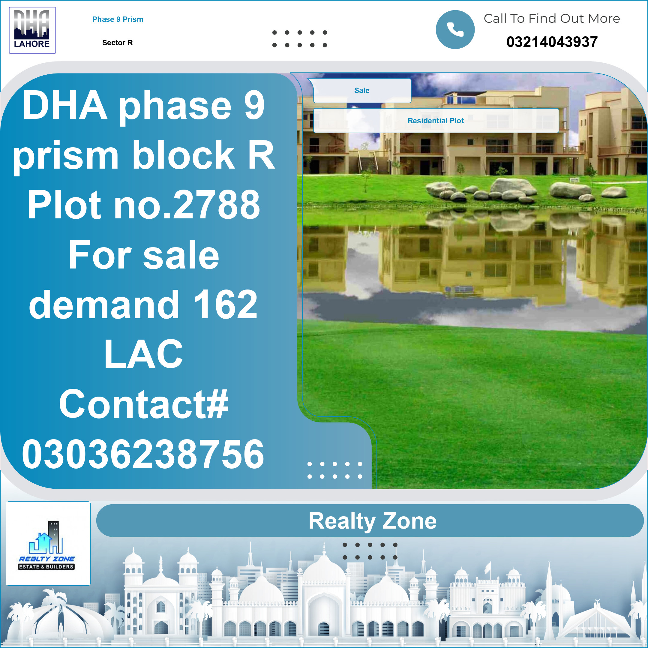 10 Marla Residential Plot for Sale in Sector R -  Phase 9 Prism, Lahore - (DP-40348)