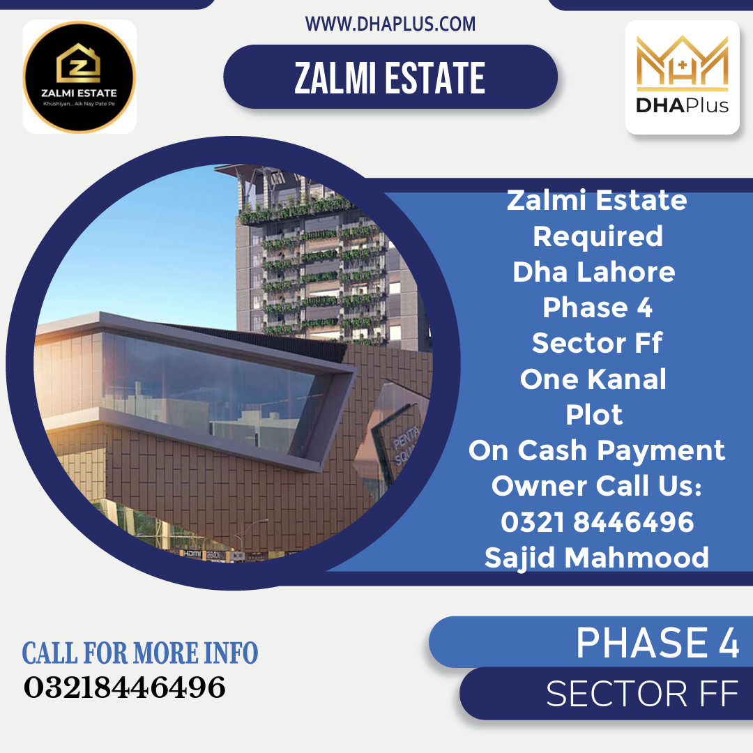 1 Kanal Required Residential Plot in Sector FF - Phase 4, Lahore - (DP-40472)