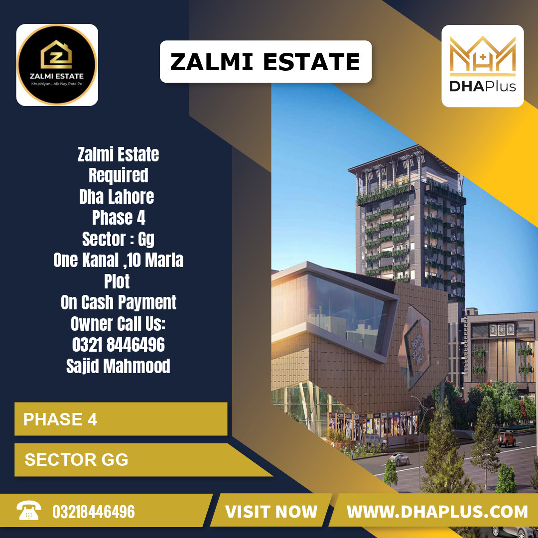 1 Kanal Required Residential Plot in Sector GG -  Phase 4, Lahore - (DP-40473)