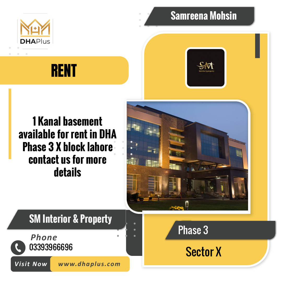 1 Kanal Residential Portion for Rent in Sector X -  Phase 3, Lahore - (DP-40509)