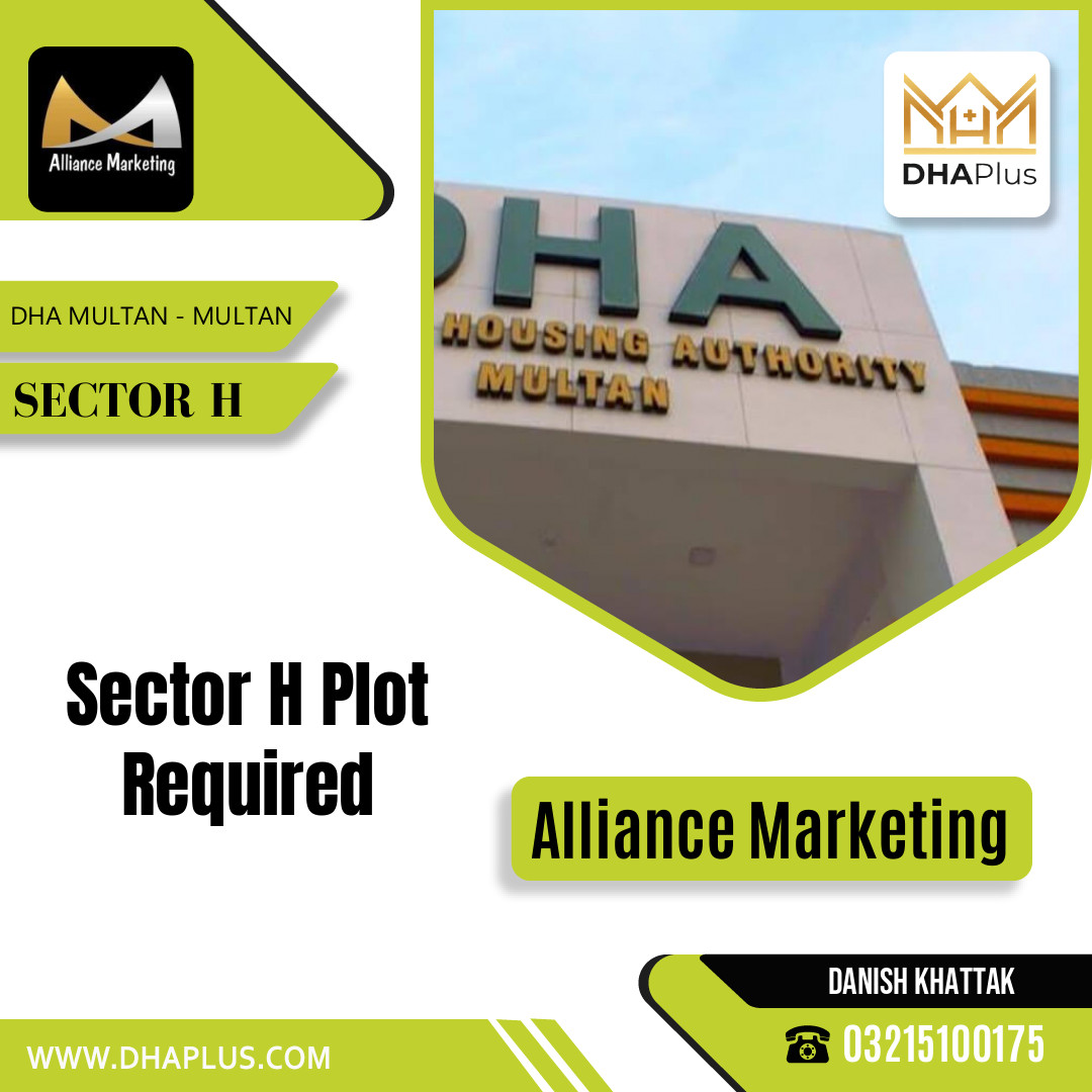 1 Kanal Required Residential Plot in Sector H -  DHA Multan, Multan - (DP-40536)