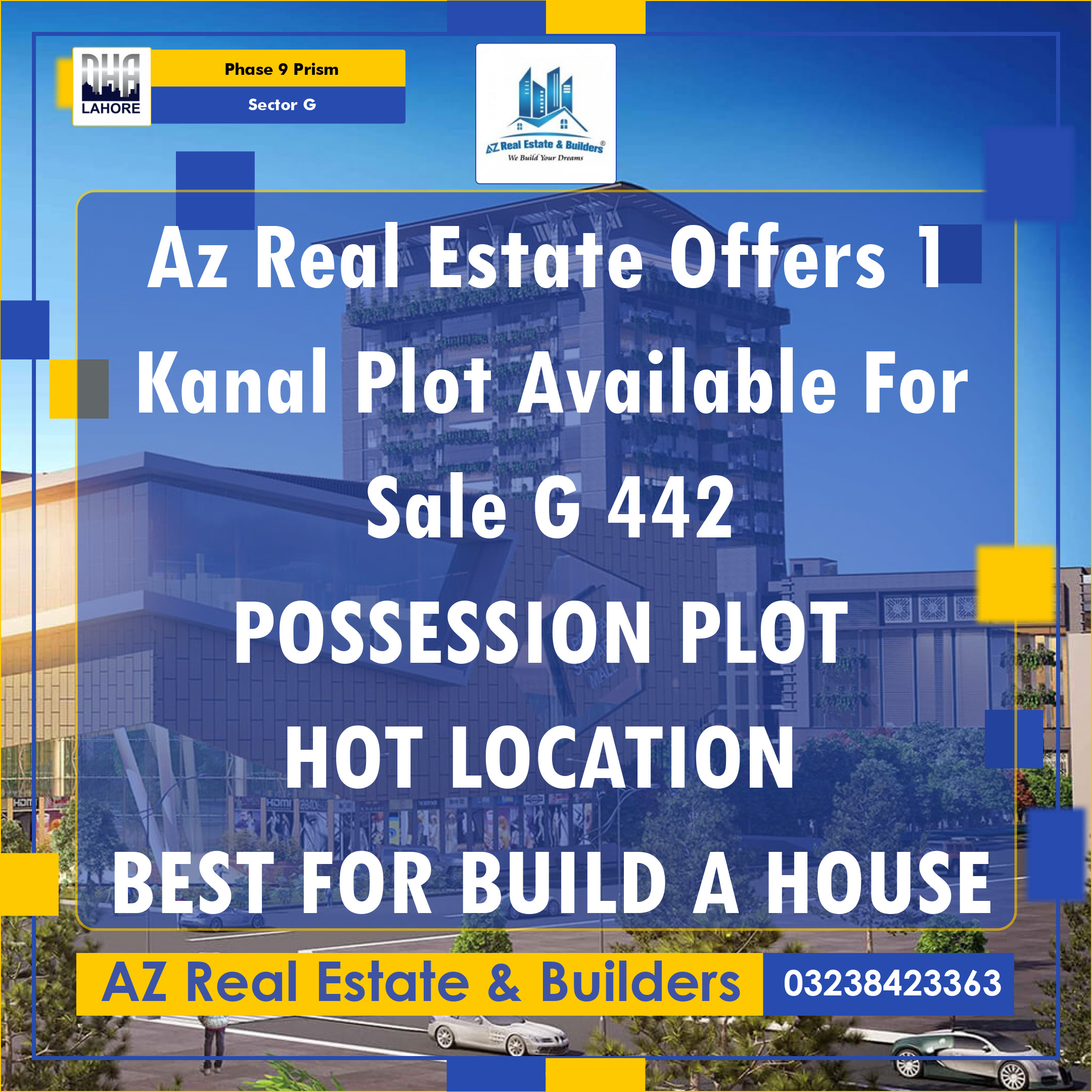 1 Kanal Residential Plot for Sale in Sector G -  Phase 9 Prism, Lahore - (DP-40568)