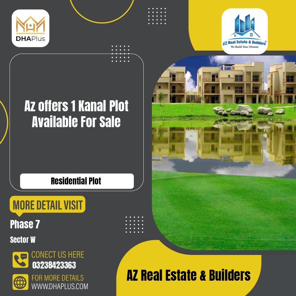 1 Kanal Residential Plot for Sale in Sector W -  Phase 7, Lahore - (DP-40574)