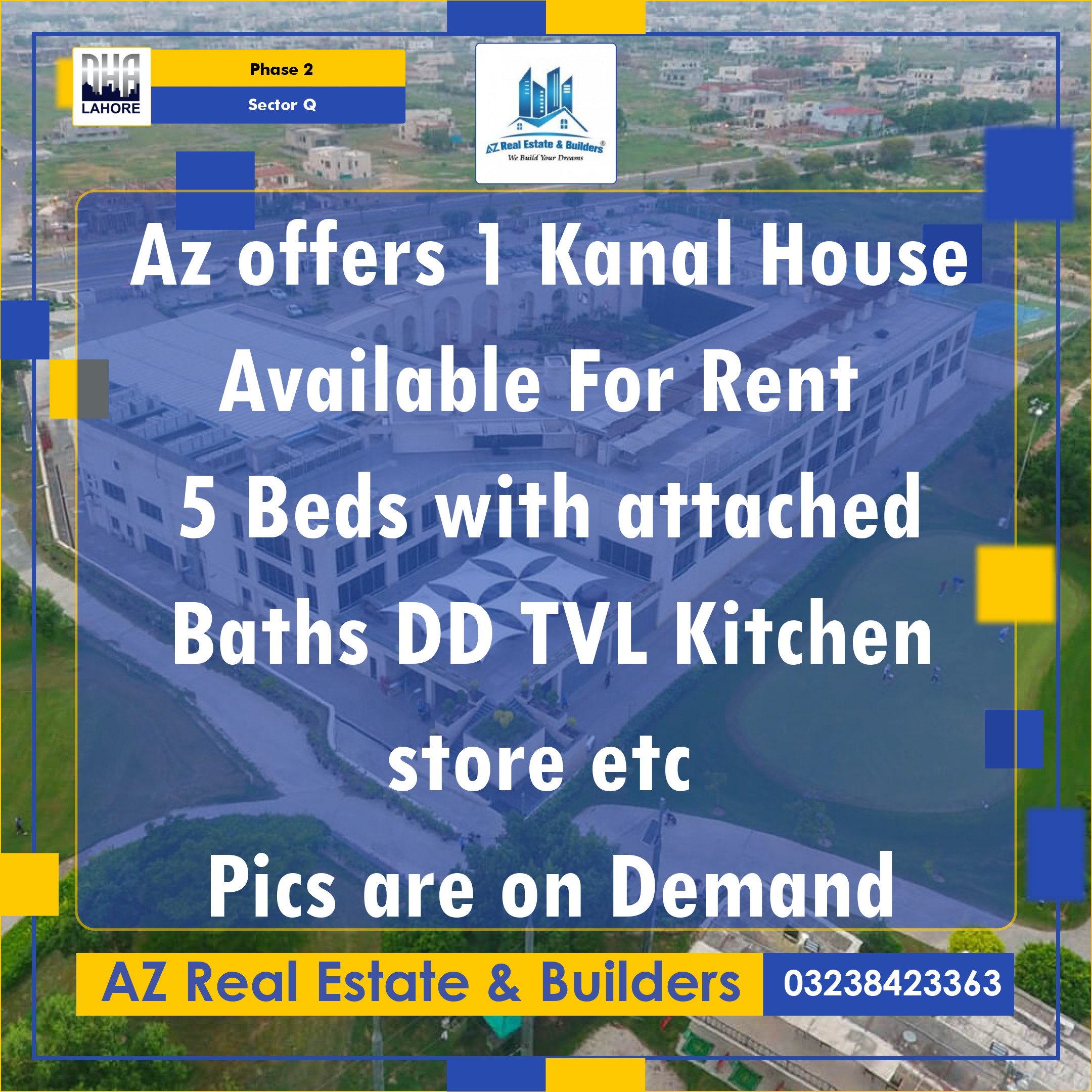 1 Kanal Residential House for Rent in Sector Q -  Phase 2, Lahore - (DP-40576)