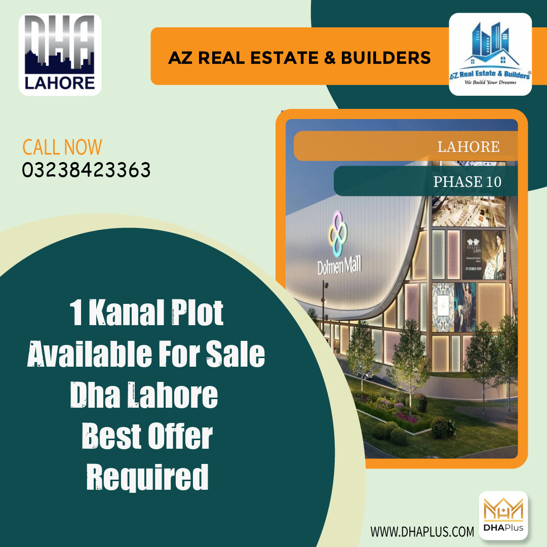 1 Kanal Residential Plot for Sale in Phase 10, Lahore - (DP-40580)