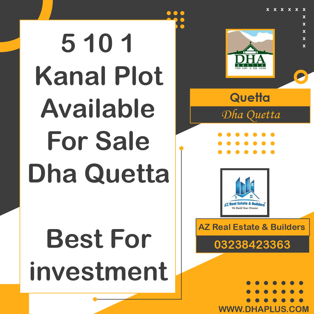 1 Kanal Residential File for Sale in DHA Quetta, Quetta - (DP-40612)