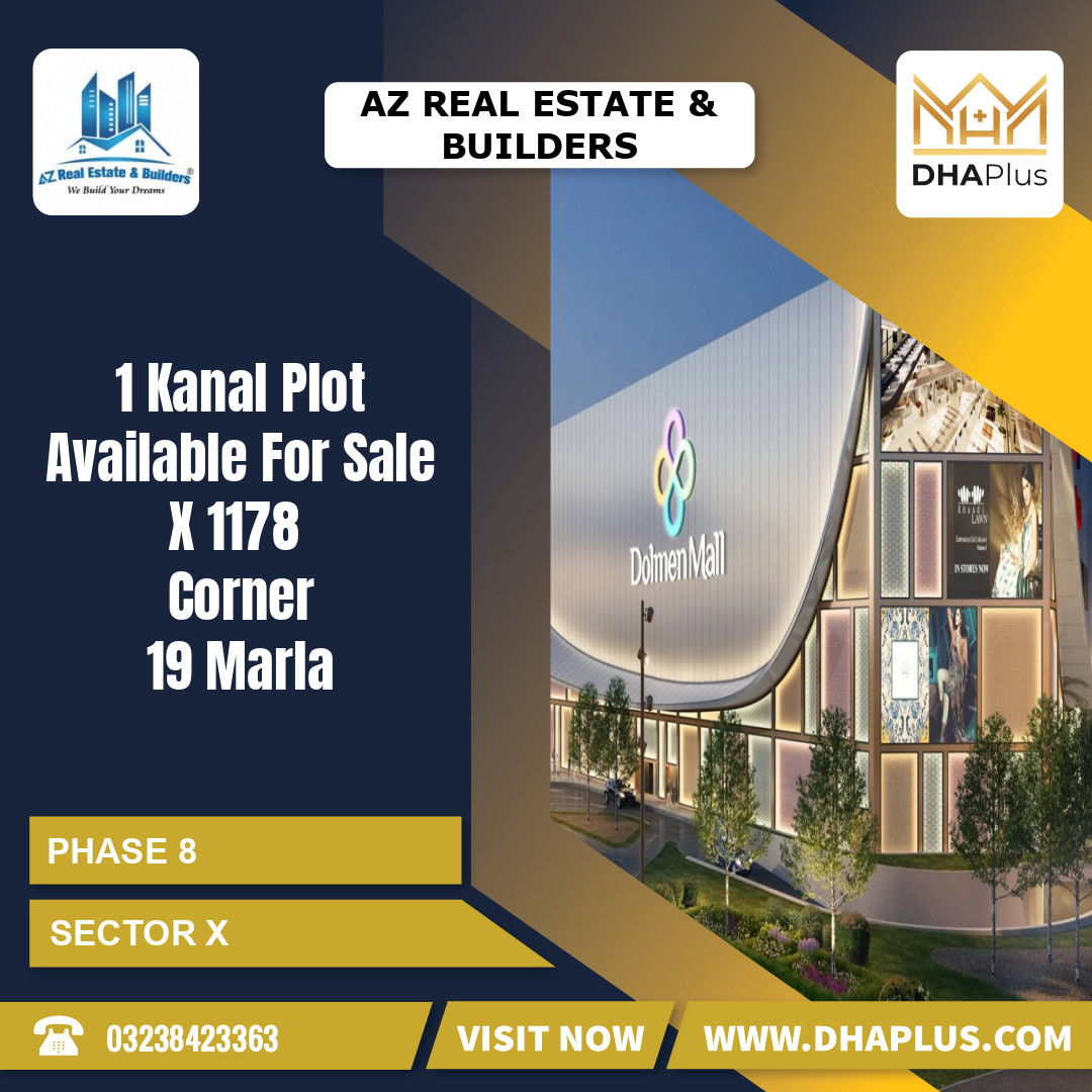 1 Kanal Residential Plot for Sale in Sector X -  Phase 8, Lahore - (DP-40614)