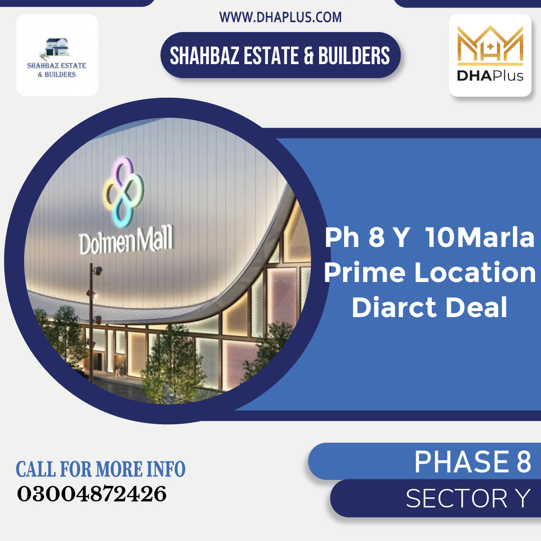 10 Marla Residential Plot for Sale in Sector Y -  Phase 8, Lahore - (DP-40661)