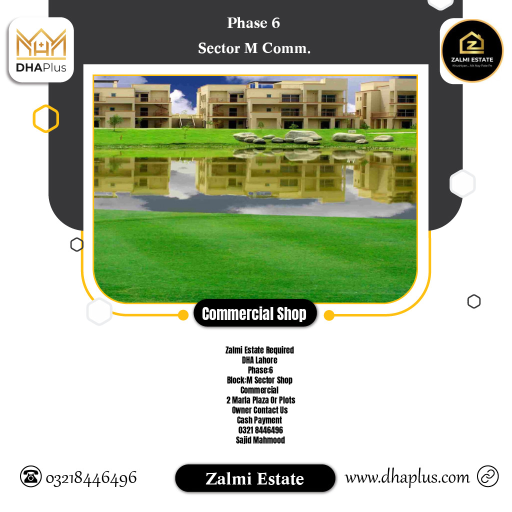 2 Marla Required Commercial Shop in Sector M Commercial -  Phase 6, Lahore - (DP-40664)