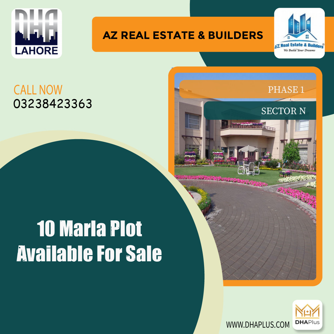 10 Marla Residential Plot for Sale in Sector N - Phase 1, Lahore - (DP-40717)