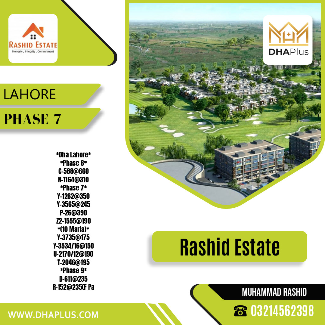 1 Kanal Residential Plot for Sale in Phase 7, Lahore - (DP-40727)