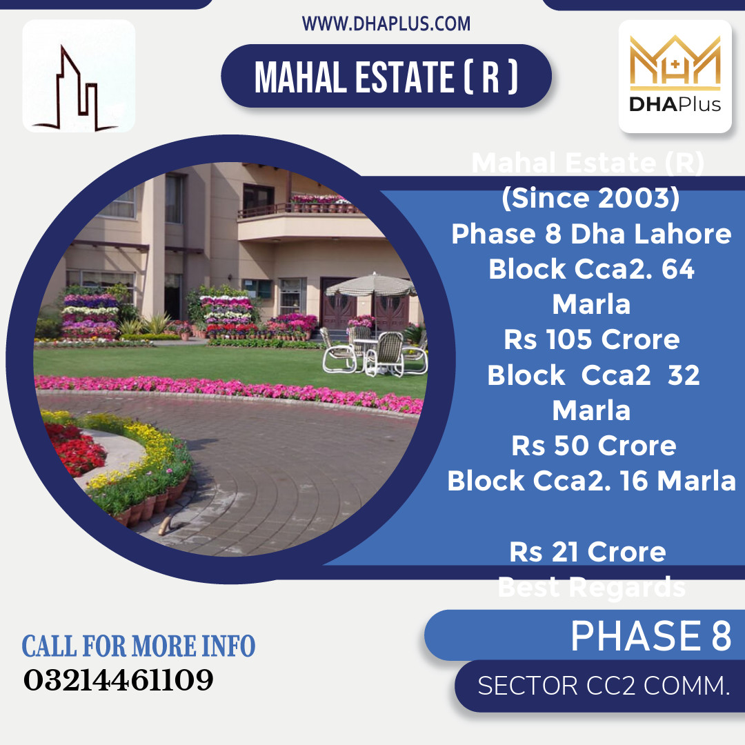 64 Marla Commercial Plot for Sale in Sector CC2 Commercial -  Phase 8, Lahore - (DP-40732)