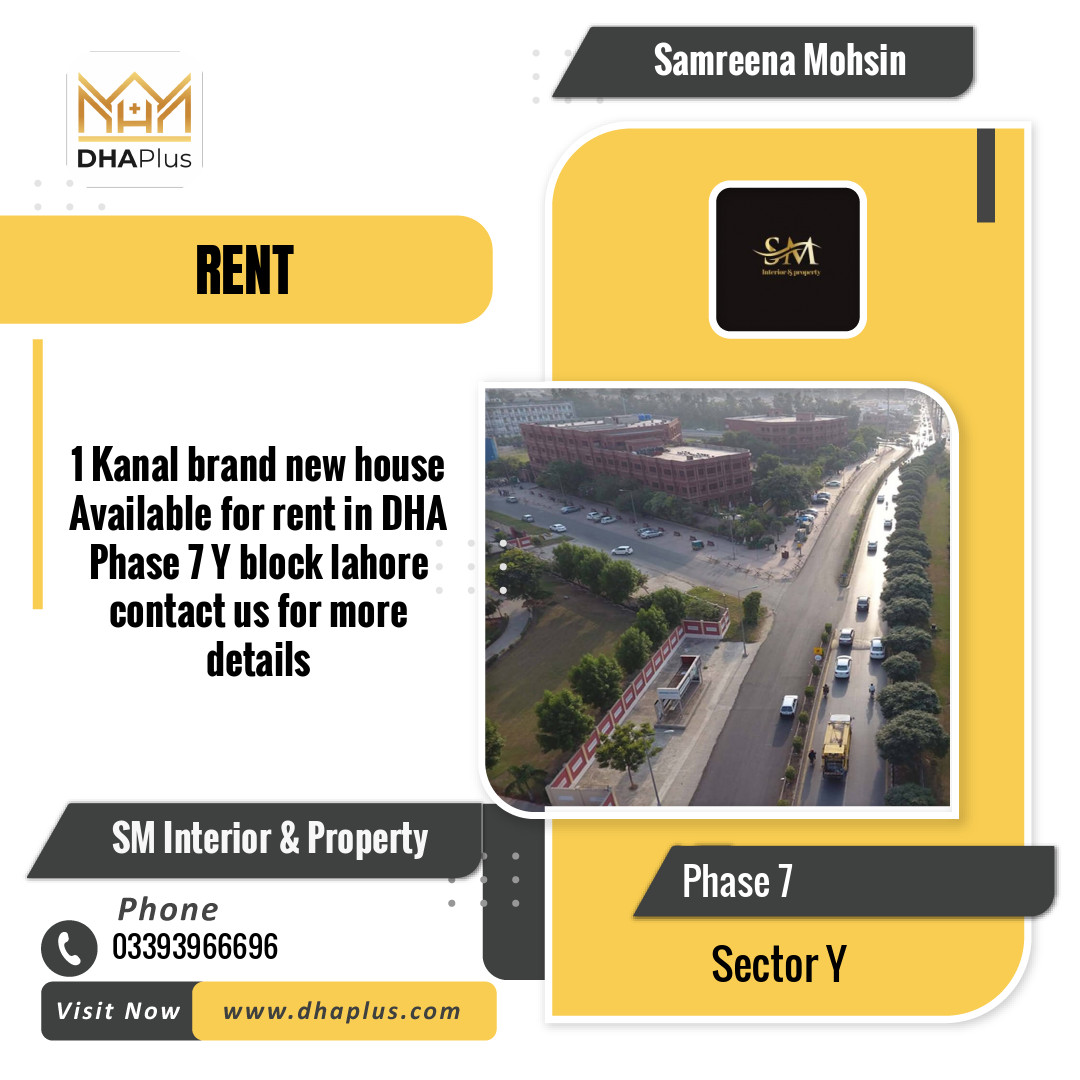 1 Kanal Residential House for Rent in Sector Y -  Phase 7, Lahore - (DP-40766)