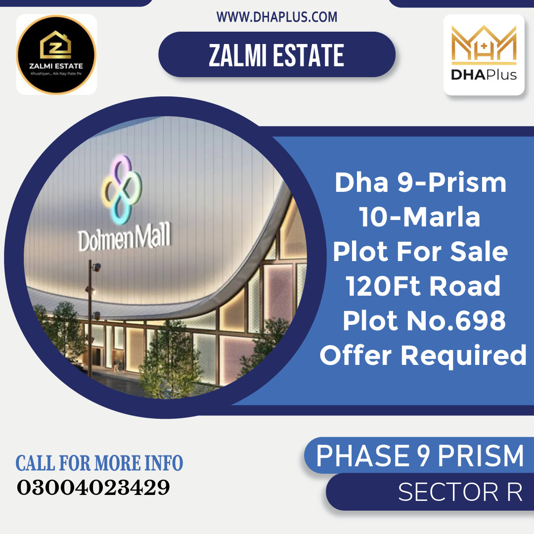 10 Marla Residential Plot for Sale in Sector R -  Phase 9 Prism, Lahore - (DP-40785)