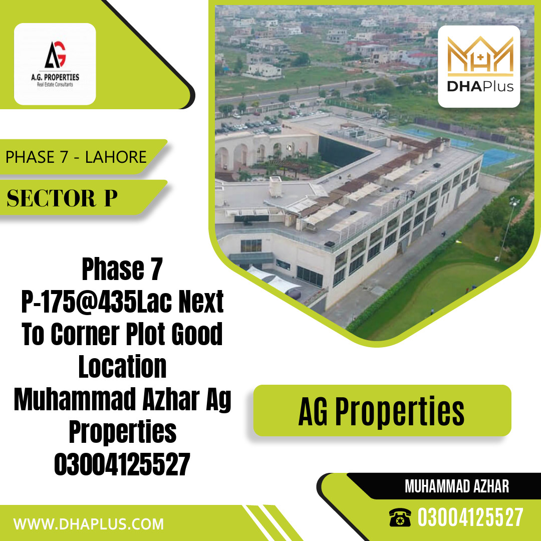 1 Kanal Residential Plot for Sale in Sector P -  Phase 7, Lahore - (DP-40792)