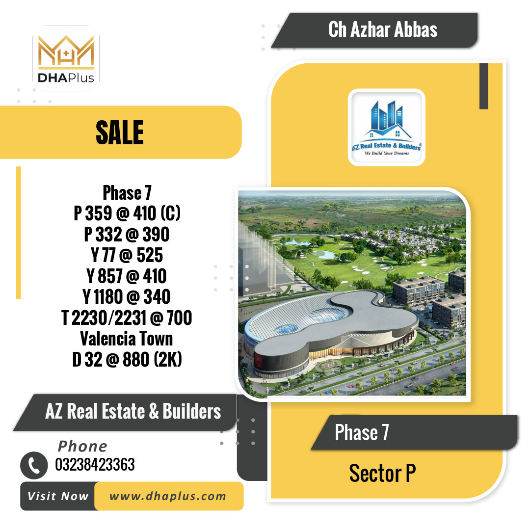 1 Marla Residential Plot for Sale in Sector P -  Phase 7, Lahore - (DP-40797)