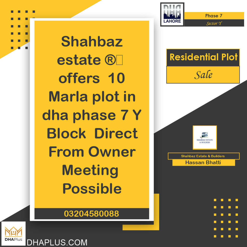 1 Kanal Residential Plot for Sale in Sector Y -  Phase 7, Lahore - (DP-40807)