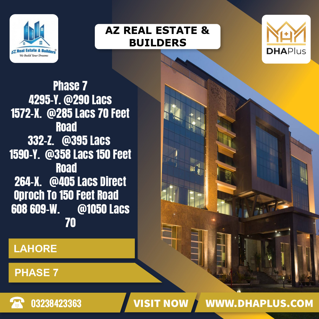 1 Kanal Residential Plot for Sale in Phase 7, Lahore - (DP-40847)