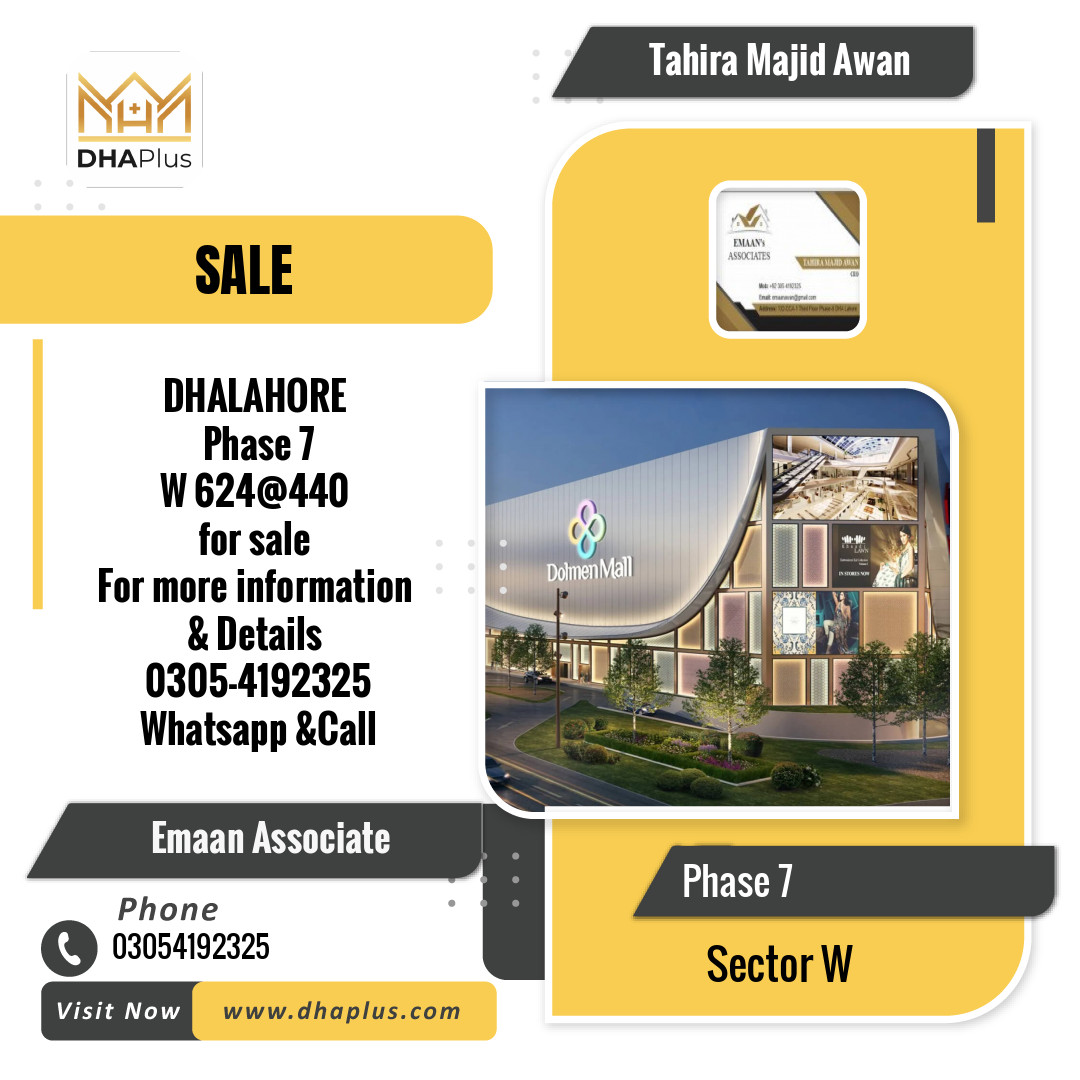 1 Kanal Residential Plot for Sale in Sector W -  Phase 7, Lahore - (DP-40862)