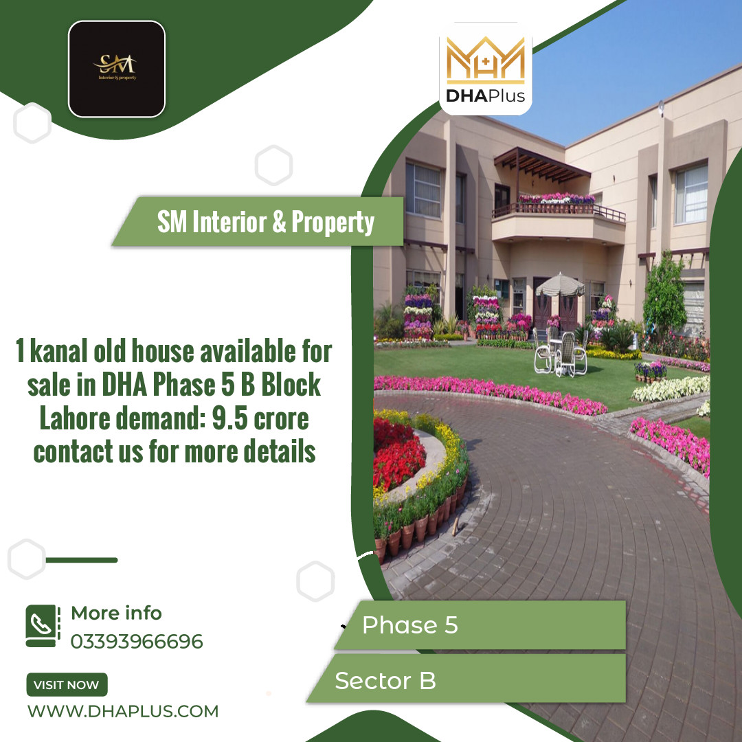 1 Kanal Residential House for Sale in Sector B -  Phase 5, Lahore - (DP-40869)